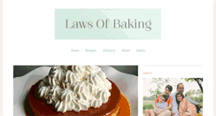 Desktop Screenshot of lawsofbaking.com